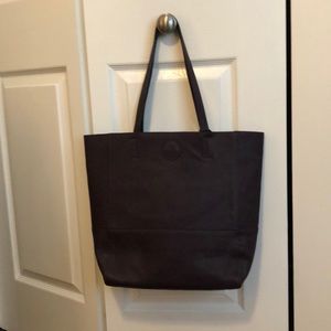 Plum colored tote bag